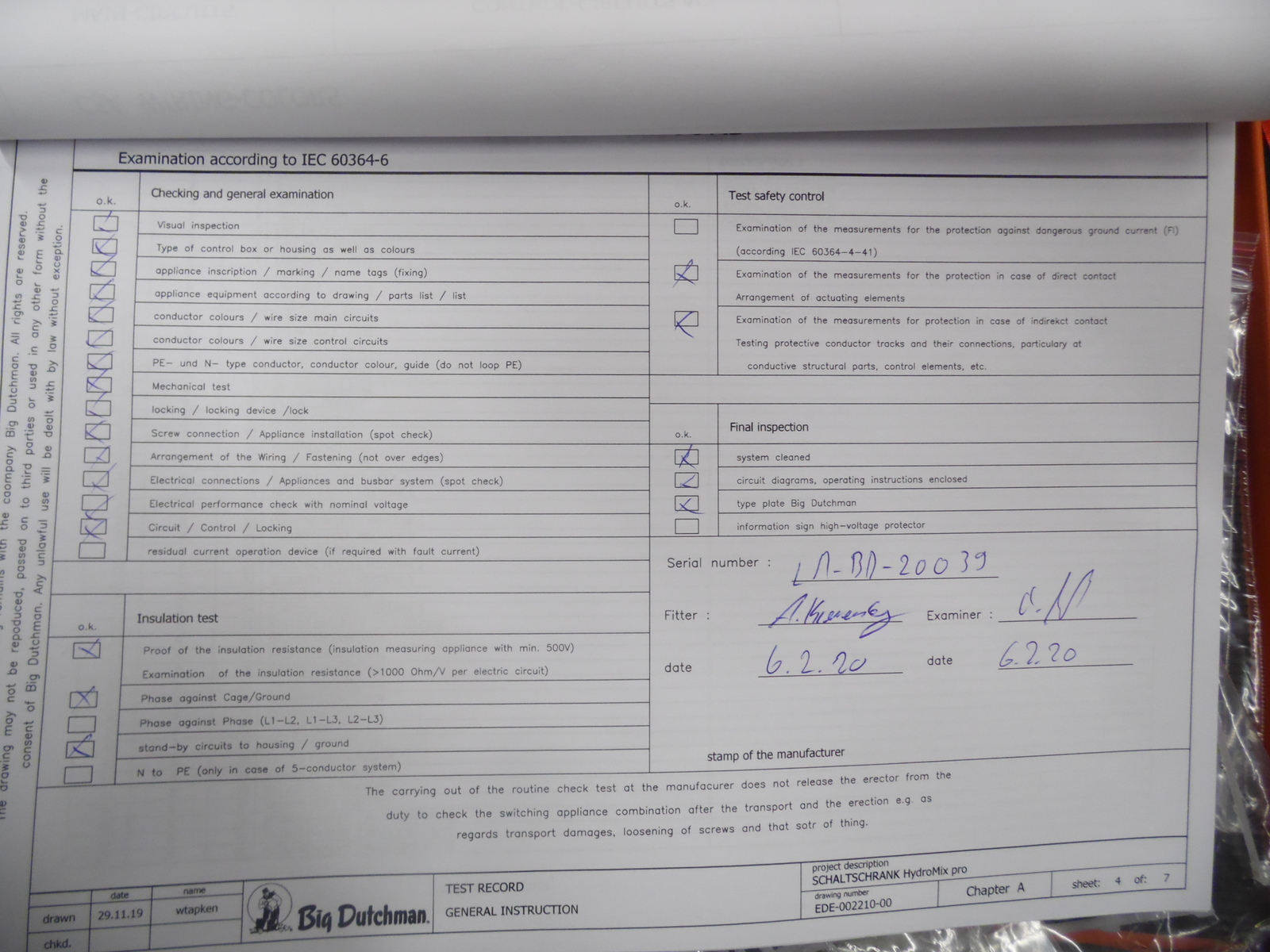 Switch cabinet speed 3-tank finisher control unit
